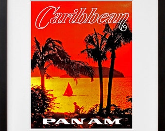 Caribbean Art Travel Poster Tourism Print (TR22)