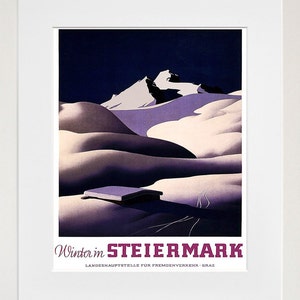 Austria Wall Art Print Styria Vintage Travel Poster (TR110)