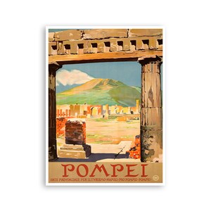 Pompeii Wall Art Italy Travel Poster Tourism Print (XR3975)a
