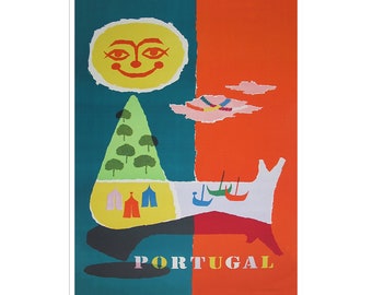 Portugal Art Print European Travel Poster (XR2505)a