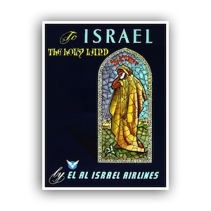 Israel Travel Poster Israeli Art Jewish Print (XR1509)a