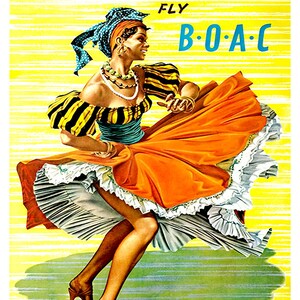 Caribbean Art Print Travel Poster Home Decor ZT305 image 3