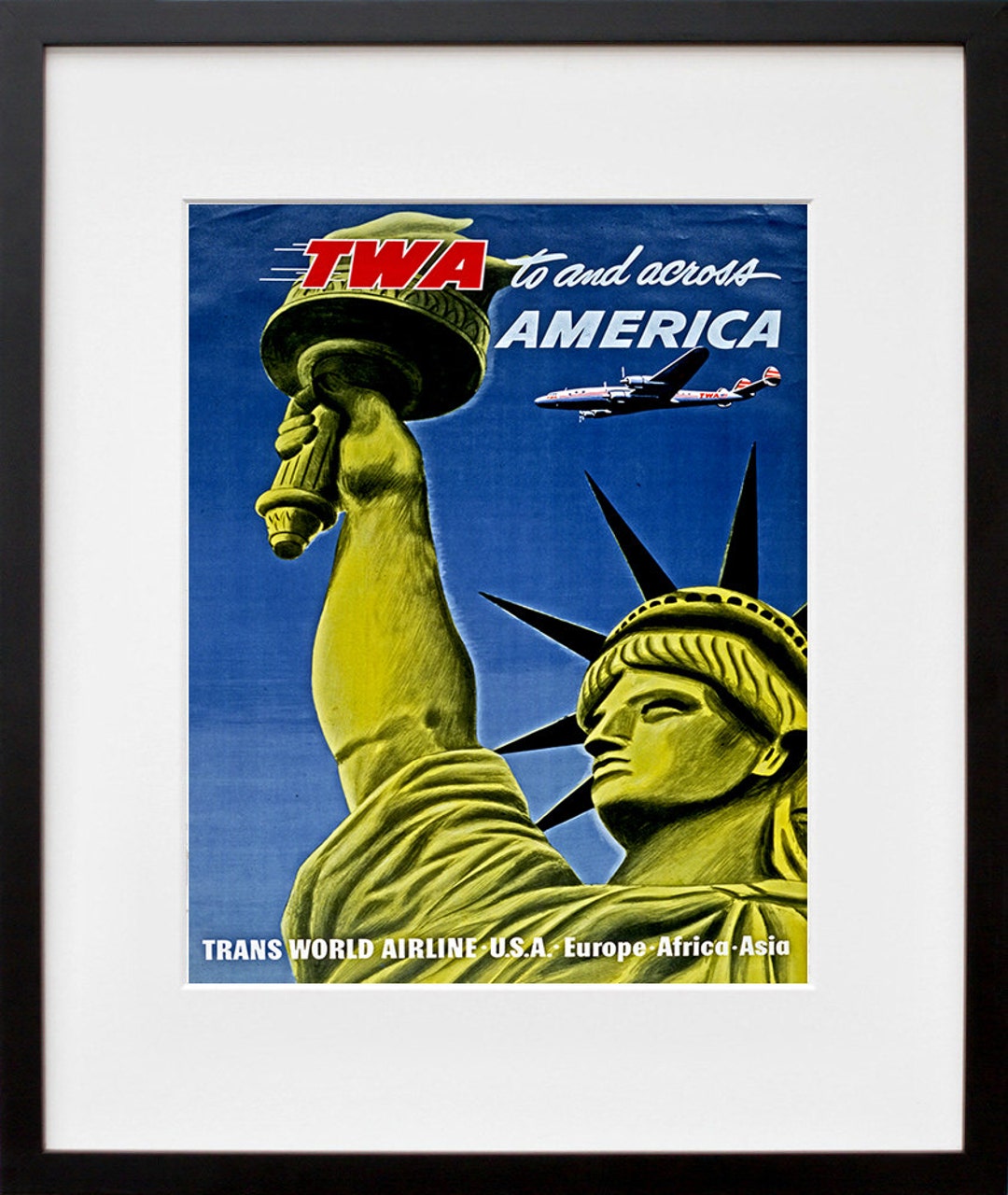 Statue of Liberty Poster Art Travel New York Home Decor Print (TR70) - Etsy