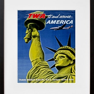 Statue Of Liberty Poster Art Travel New York Home Decor Print (TR70)