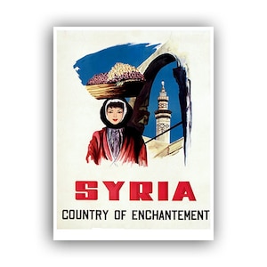 Syria Mid Eastern Travel Art Print Home Decor (XR1024)