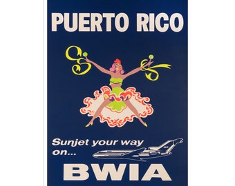 Puerto Rico Art Travel Poster Home Decor Wall Print (XR1883)