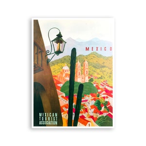 Vintage Mexico Art Travel Poster Mexican Decor Mexico Print (XR4209)