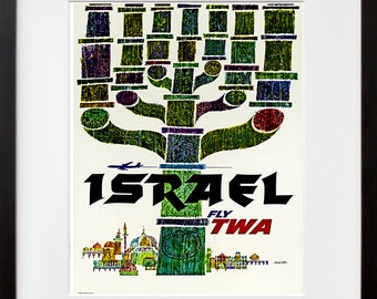 Israel Travel Poster Print Wall Art (ZT314)