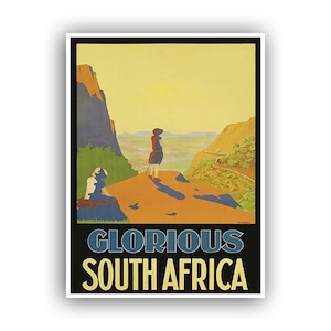 Travel Poster South Africa Art Print Vintage African Home Decor (XR1003)