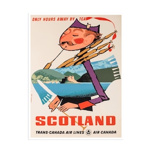 Scotland Travel Art Poster Print Scottish Home Decor (XR1821)