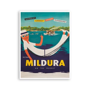 Mildura Victoria Art Australia Travel Poster Australian Print Home Wall Decor (XR4306)