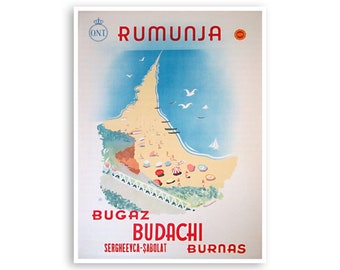 Romania Wall Art Travel Poster Print Vintage Decoration (XR3091)a