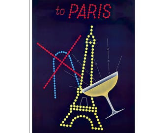 Paris Art France Travel Poster French Print  (XR4248)a
