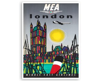 ロンドン旅行ポスター イングランドアート MEA プリント (XR3477)a