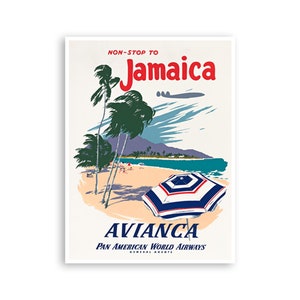 Jamaica Travel Poster Jamaican Art Print (XR3776)a