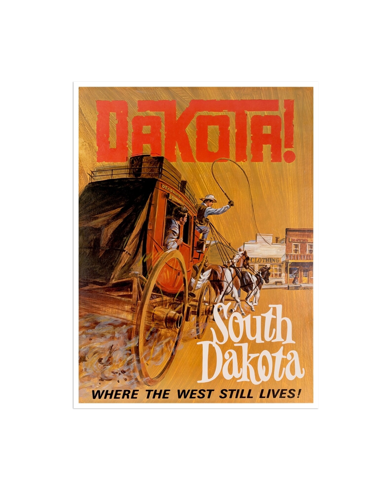 South Dakota Art Travel Poster Vintage Home Decor XR1833 - Etsy