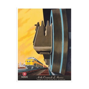 Zug Kunst Reise Poster Eisenbahn Druck (XR1715)