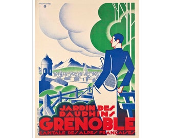 Grenoble Art Travel Poster France Print Home Decor (XR2419)