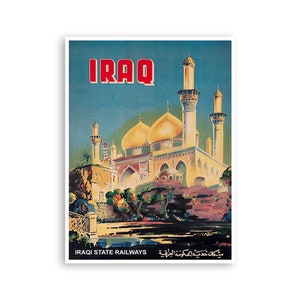 Iraqi Art Vintage Iraq Travel Poster Print (XR4219)