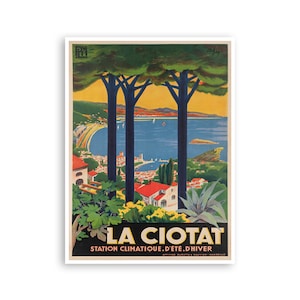 La Ciotat Poster Praias Francesas Arte França Impressão Decoração de Casa Vintage (XR3815)