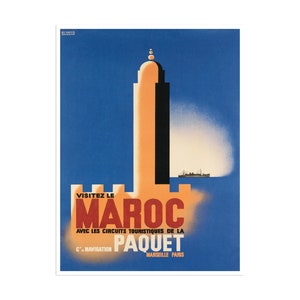 Morocco Travel Poster Moroccan Art Print (XR2283)a
