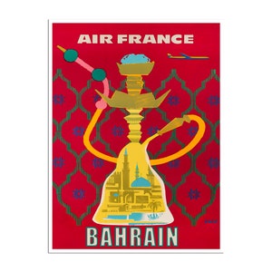 Bahrain Travel Poster Middle East Vintage Art Print (XR4640)