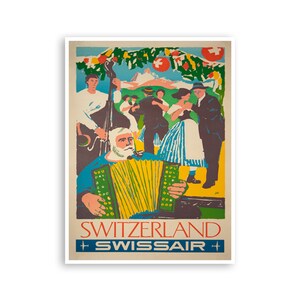 Switzerland Wall Art Print Swiss Travel Poster (XR3094)
