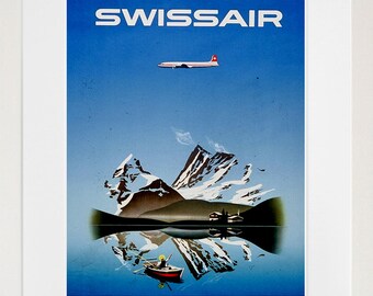 Swiss Travel Poster Switzerland Decor Wall Art Print (ZT268)