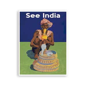 See India Poster Vintage Indian Travel Art Print Wall Decor (XR4348)