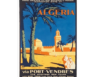 Reise Poster Algerien Art Home Dekor Druck (XR1591)