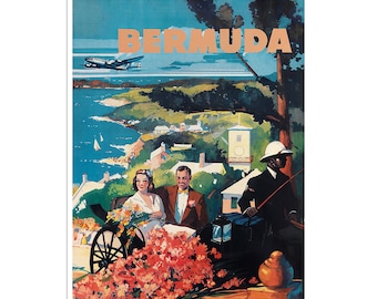 Bermuda Art Print Travel Poster Home Decor (XR2764)