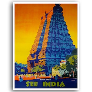 India Art Travel Poster Vintage Print (XR981)
