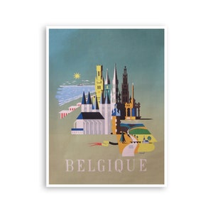 Belgium Art Print Travel Home Decor Poster (XR120)