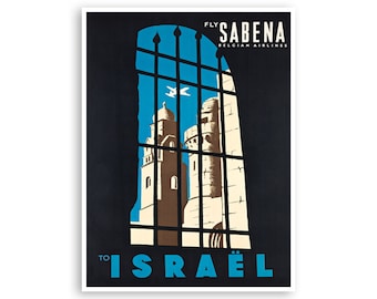 Israel Travel Poster Art Print Vintage Home Decor (XR3909)