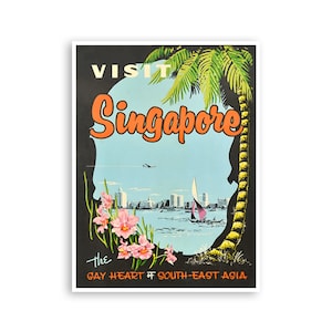 Singapore Art Asia Travel Poster Asian Print (XR4424)
