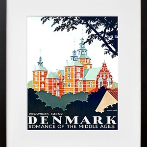 Airline Art Travel Poster Denmark Tourism Print (TR29)