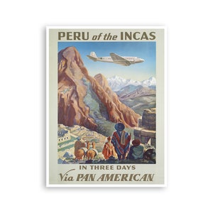 Peru Art Print Travel Poster Home Decor (ZT289)