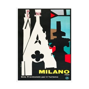 Milan Art Italy Travel Poster Italian Print Home Decor (XR2521)a