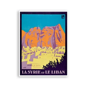 Syria Wall Art Lebanon Print Travel Poster (XR3396)
