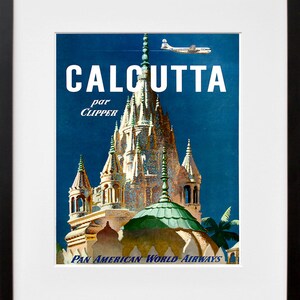 India Art Print Calcutta Travel Poster Home Decor (ZT291)