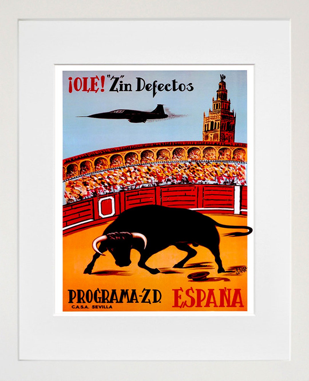 Spain Bullfighting Vintage Travel Poster Wall Art Print - Etsy
