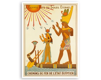 Ägypten Kunst Reise Poster Ägyptischer Druck Wohnkultur (XR2760)a