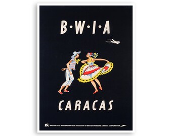 Caracas Venezuela Art Vintage Travel Poster Wall Print (XR2874)