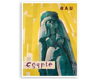 Ägyptische Kunst Ägypten Reiseplakat RAU Print (XR2724)a
