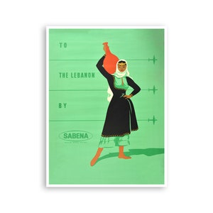 Vintage Lebanon Art Print Travel Poster Vintage Lebanese Home Decor (XR3687)