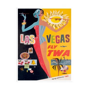 Las Vegas Art Print Travel Poster Vintage Home Decor (XR2032)