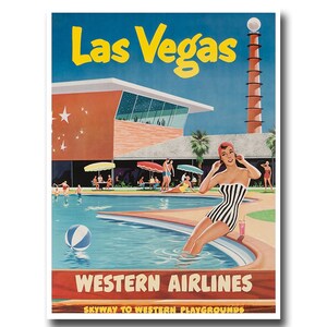 Las Vegas Art Print Travel Poster Nevada Vintage Home Decor (XR872)
