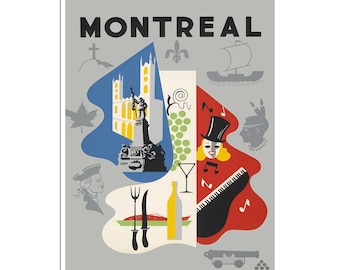 Montreal Travel Poster Canada Art Print Vintage Home Decor (XR2580)
