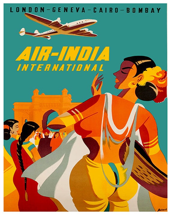 Poster Vintage NACH WEST INDIEN Rpmn - 40x60cm - Affiche Papier De Qualité Musée