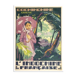 Vietnam Reise Poster Cochin Ho Chi Minh Reise Dekoration (XR4682)